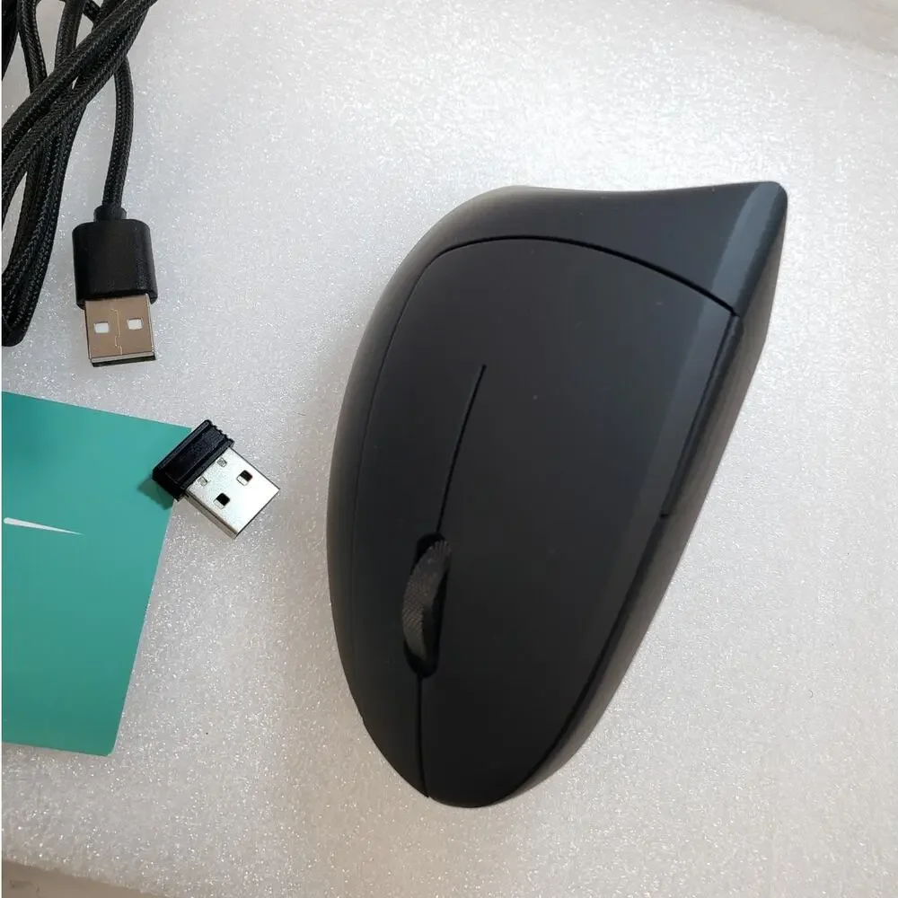 Lekvey Ergonomic Mouse, Vertical Wireless Mouse - Rechargeable 2.4GHz Optical